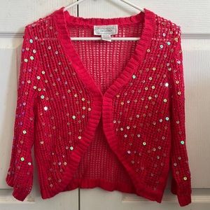 Knitted cardigan with sequins